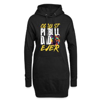 Pitbull Pittie - Le papa Pitbull le plus cool de tous les temps - Sweat-shirt à capuche long Femme - noir - Devant
