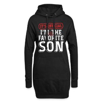 Its Official Im The Favorite Son - Sweat-shirt à capuche long Femme - noir - Devant
