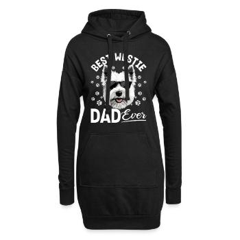 West Highland White Terrier Westie Race de chien - Sweat-shirt à capuche long Femme - noir - Devant