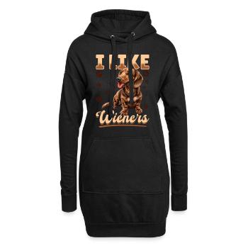 Dachshund Doxie Wiener Dog Breed I Like Wieners - Hoodie-Kleid - Schwarz - Vorne