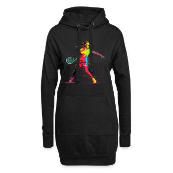 Tennis Filles Retrowave - Sweat-shirt à capuche long Femme - noir - Devant