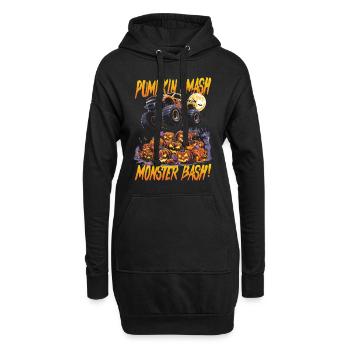 Monster Truck Halloween Citrouille Smash Monster Bash - Sweat-shirt à capuche long Femme - noir - Devant
