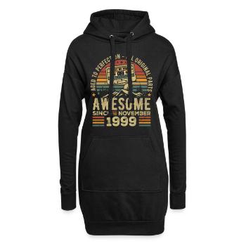 Génial Depuis Novembre 1999 Cadeau Novembre 1999 - Sweat-shirt à capuche long Femme - noir - Devant