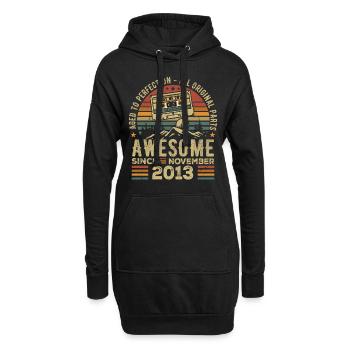 Génial Depuis Novembre 2013 Cadeau Novembre 2013 - Sweat-shirt à capuche long Femme - noir - Devant