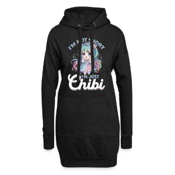 Anime Chibi Kawaii - Sweat-shirt à capuche long Femme - noir - Devant