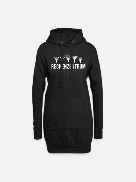 Rechenzentrum Rechner Computer EDV Server lustig - Hoodie-Kleid - Schwarz