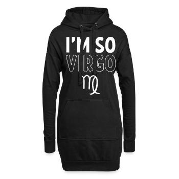 Signes du zodiaque - Sweat-shirt à capuche long Femme - noir - Devant