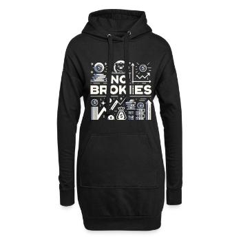 No Brokies 8 - Hoodie-Kleid - Schwarz - Vorne
