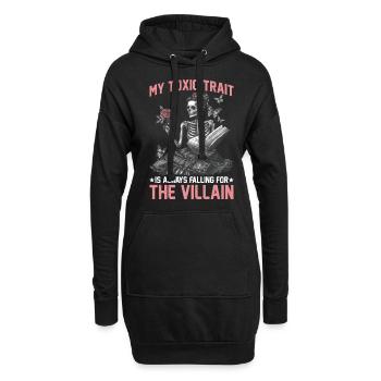 My Toxic Trait Is Always Falling For The Villain 2 - Hoodie-Kleid - Schwarz - Vorne