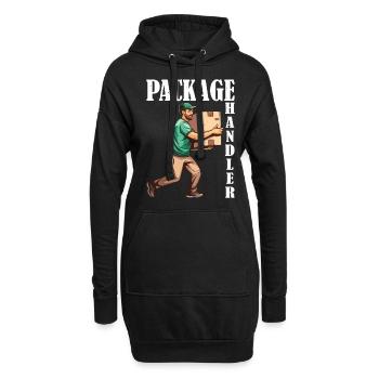 Package Handler 6 - Hoodie-Kleid - Schwarz - Vorne