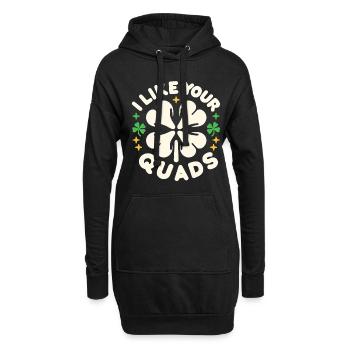 I Like Your Quads 14 - Hoodie-Kleid - Schwarz - Vorne