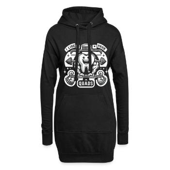 I Like Your Quads 16 - Hoodie-Kleid - Schwarz - Vorne