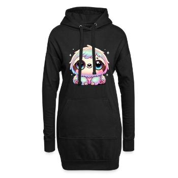 Super Cute Kawaii Baby Sloth - Hoodie-Kleid - Schwarz - Vorne