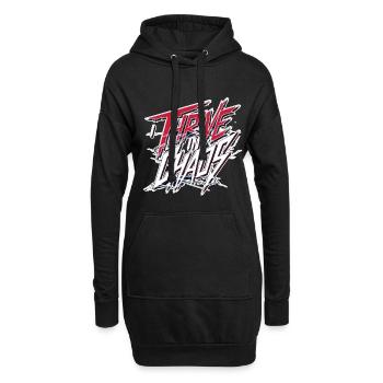 I Thrive In Chaos 9 - Hoodie-Kleid - Schwarz - Vorne