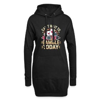 Can't Wait To Gamble Today 7 - Hoodie-Kleid - Schwarz - Vorne