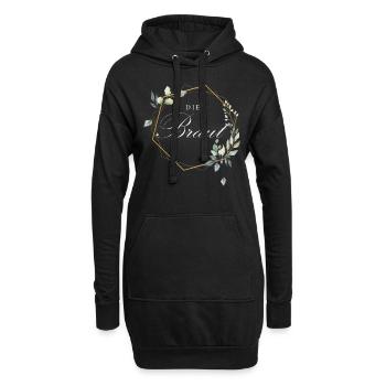 Die Braut - Junggesellinnen Abschied JGA the bride - Hoodie-Kleid - Schwarz - Vorne