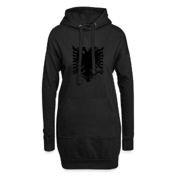 Albanischer Adler Flagge Albanien Kosovo Albaner - Hoodie-Kleid - Schwarz - Vorne