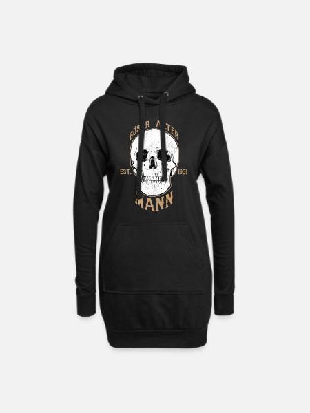 Böser Alter Mann - 1951 - 70. Geburtstag Geschenk - Hoodie-Kleid - Schwarz