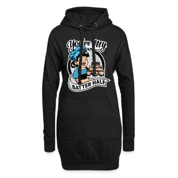 You're My Batter Half - Torte - Backen - Bäcker - Hoodie-Kleid - Schwarz - Vorne