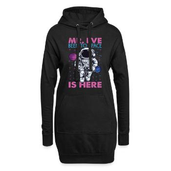 Mr. I've Been To Space Is Here - Astronaut Jokes - Hoodie-Kleid - Schwarz - Vorne