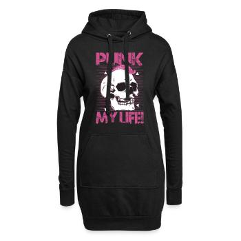 Punk Ma Vie! - Gothique - Gothique - Concert - Drôle - Sweat-shirt à capuche long Femme - noir - Devant