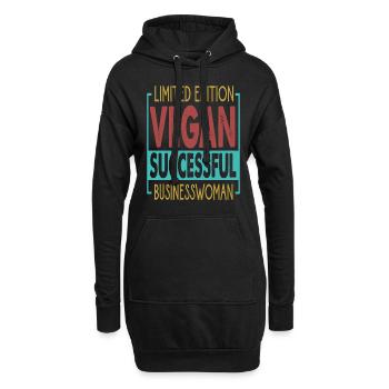 Limited Edition Vegan Successful Businesswoman - E - Hoodie-Kleid - Schwarz - Vorne