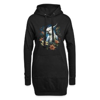 Kakadu Vogelliebhaber - Hoodie-Kleid - Schwarz - Vorne
