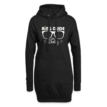 Ring Dude Ringträger Hochzeit Trauung Ehering - Hoodie-Kleid - Schwarz - Vorne