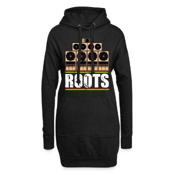 Roots Reggae - Hoodie-Kleid - Schwarz - Vorne