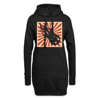 Japon Comète Astéroïde Astronomie Corps Céleste - Sweat-shirt à capuche long Femme - noir - Devant