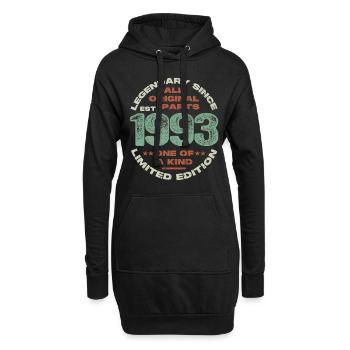 Légendaire depuis 1993 - 30 ans - Sweat-shirt à capuche long Femme - noir - Devant