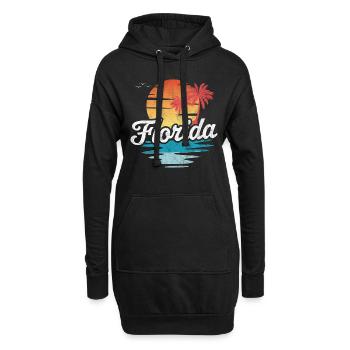 Florida - Hoodie-Kleid - Schwarz - Vorne