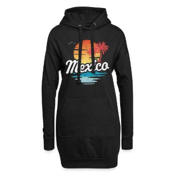 Mexiko - Hoodie-Kleid - Schwarz - Vorne