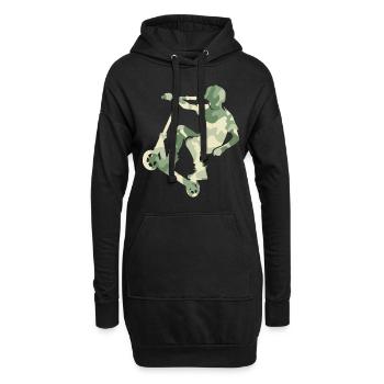 Camouflage Rider Scooter Teens - Hoodie-Kleid - Schwarz - Vorne
