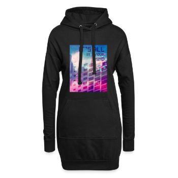 Vaporwave Aesthetic Tout est dans votre esprit - Sweat-shirt à capuche long Femme - noir - Devant