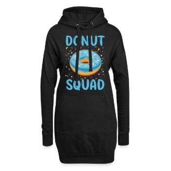 Escouade Donut - Sweat-shirt à capuche long Femme - noir - Devant