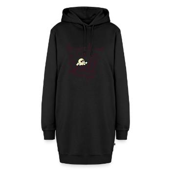 Totenkopf Totenschädel Knochen Halloween Geschenk - Hoodie-Kleid - Schwarz - Vorne - AI Model Female 172 light (172cm)