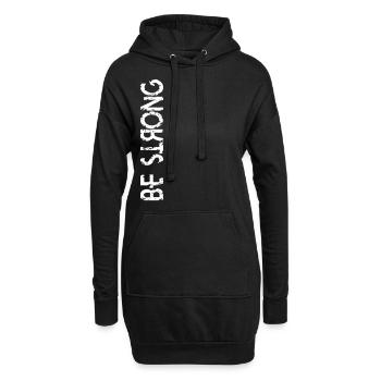 BE STRONG Gym Design Gym Gift Cool - Sweat-shirt à capuche long Femme - noir - Devant