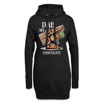 Dabbing Dromedar - Dubai Schokolade Geschenkidee - Hoodie-Kleid - Schwarz - Vorne