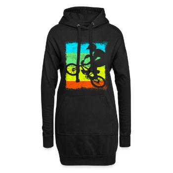 BMX / Bmx Bike Fahrrad - Hoodie-Kleid - Schwarz - Vorne