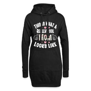 Mama - Hoodie-Kleid - Schwarz - Vorne