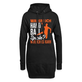 Handball Handballer Handball Trainer Fan Geschenk - Hoodie-Kleid - Schwarz - Vorne