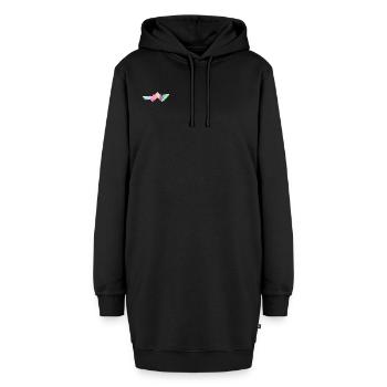 Tangram Wurm Neon Edition No. 1 - Hoodie-Kleid - Schwarz - Vorne - AI Model Female 172 light (172cm)