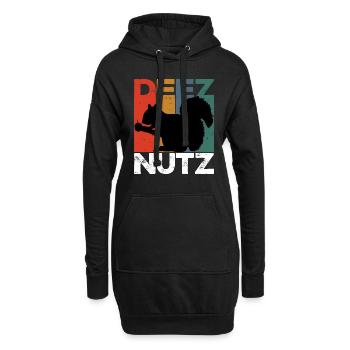 Deez Nutz Nutcracker Squirrel Dees Nuts Chipmunk - Hoodie-Kleid - Schwarz - Vorne