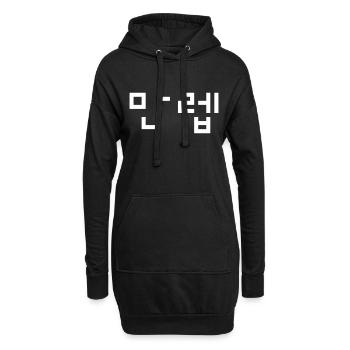 Korean Expert 만렙 Manleb | Hangul Language - Hoodie Dress - black - Front