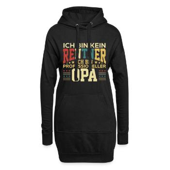 Rentner - Professioneller Opa Ruhestand Pensionist - Hoodie-Kleid - Schwarz - Vorne