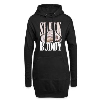 Huîtres Shuck Buddy - Sweat-shirt à capuche long Femme - noir - Devant
