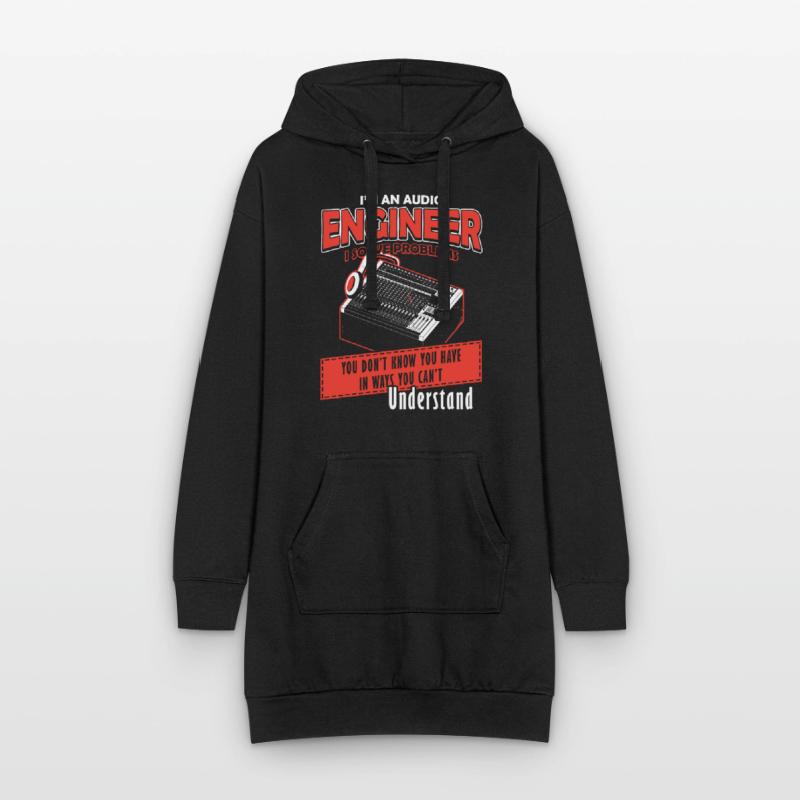 Audio Engineer Solve Problem Tontechniker Hoodie-Kleid