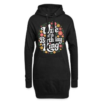 Frau Ehefrau Partnerin Familie Verheiratet - Hoodie-Kleid - Schwarz - Vorne