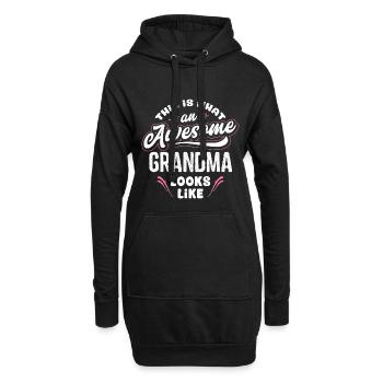 C'est ce à quoi ressemble une grand-mère géniale - Sweat-shirt à capuche long Femme - noir - Devant